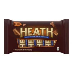 Heath Full Size English Milk Chocolate Toffee Bar 6 ea