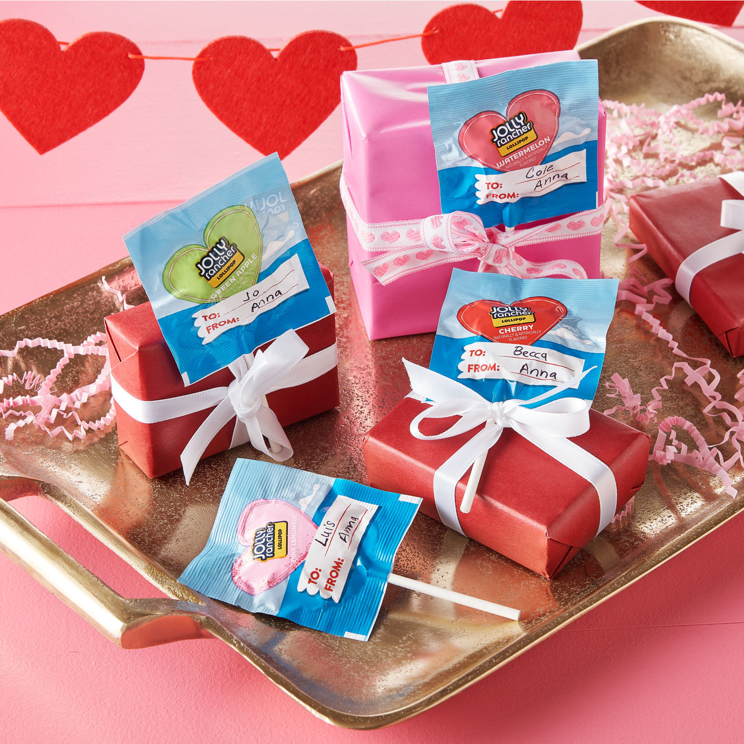 slide 8 of 8, JOLLY RANCHER Assorted Fruit Flavored, Valentine's Lollipops Box, 9.2 oz (20 Pieces), 20 ct