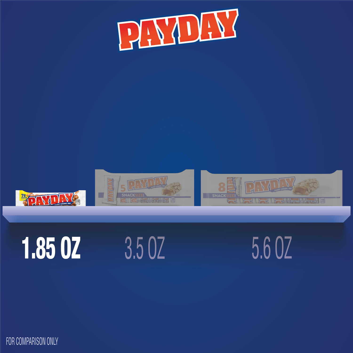 slide 5 of 8, PAYDAY Peanut Caramel Candy Bars, 1.85 oz (6 Count), 6 ct