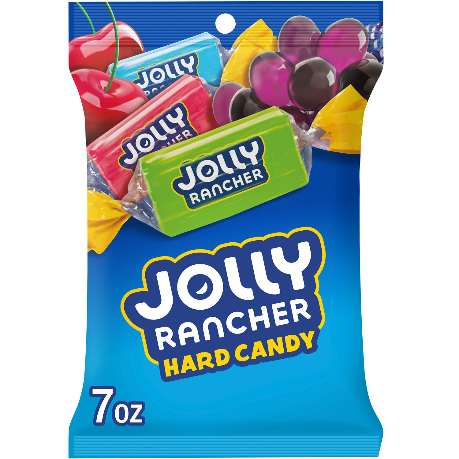 slide 1 of 8, Jolly Rancher Hard Candy, Watermelon, Green Apple, Cherry, Grape and Blue Raspberry Flavors, 7 oz