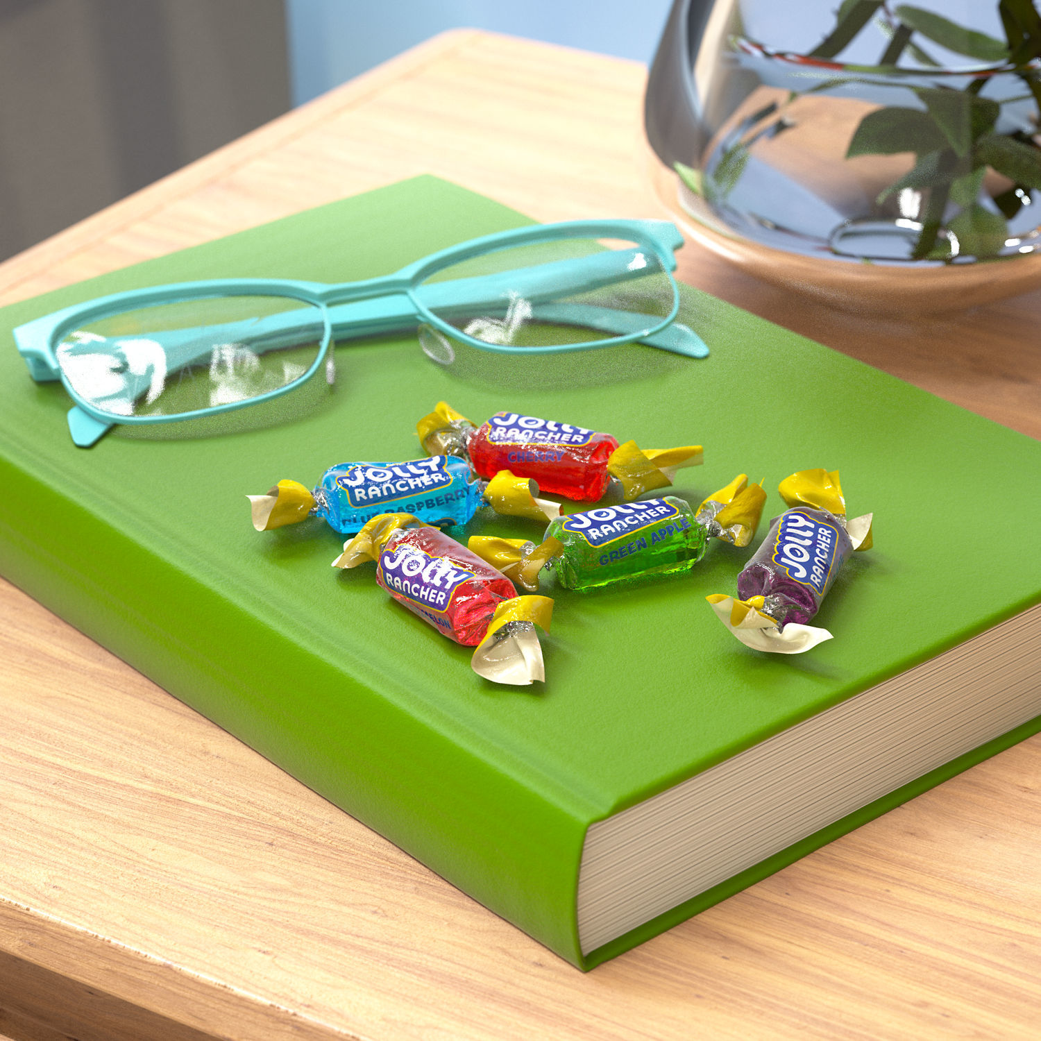 slide 8 of 8, Jolly Rancher Hard Candy, Watermelon, Green Apple, Cherry, Grape and Blue Raspberry Flavors, 7 oz