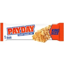 PAYDAY Peanut Caramel King Size, Candy Bar, 3.4 oz