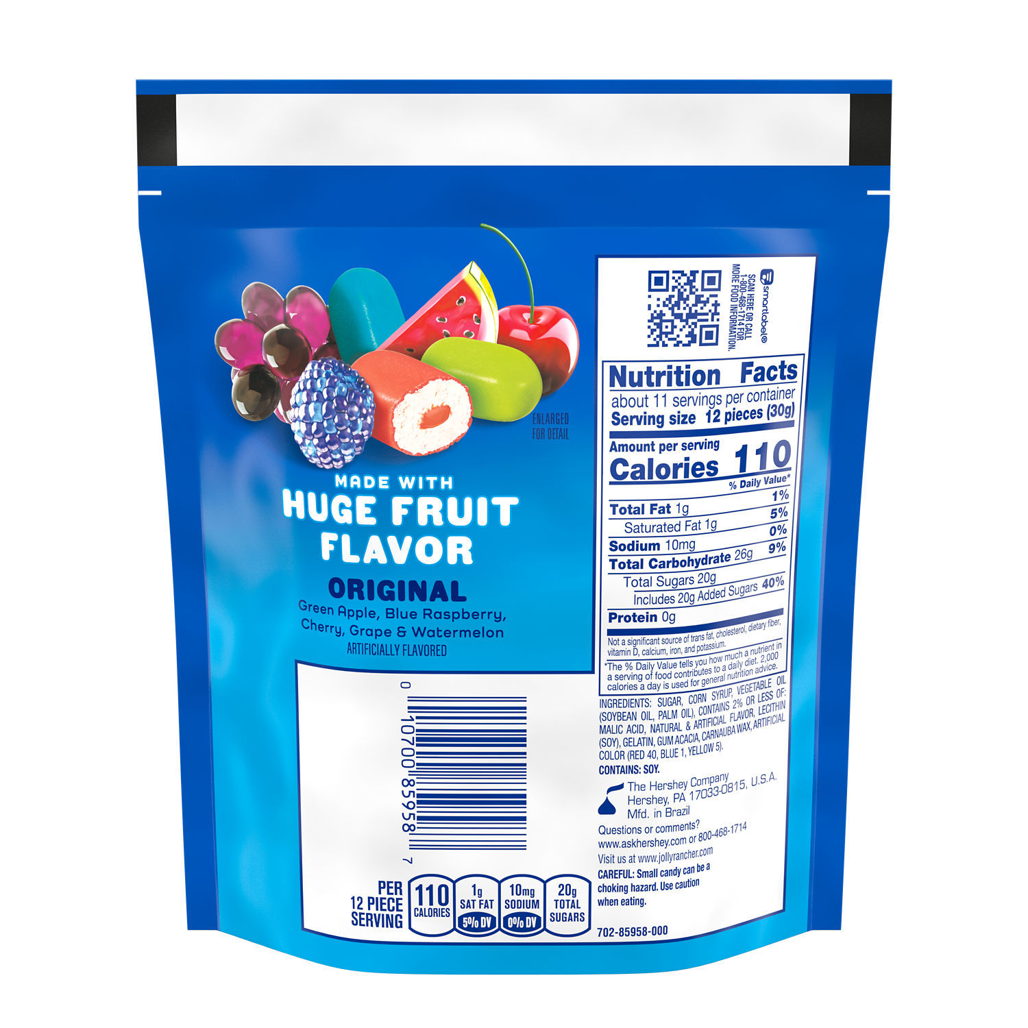 slide 4 of 6, JOLLY RANCHER Chewy Poppers Original Fruit Flavored Candy Bag, 12 oz, 12 oz