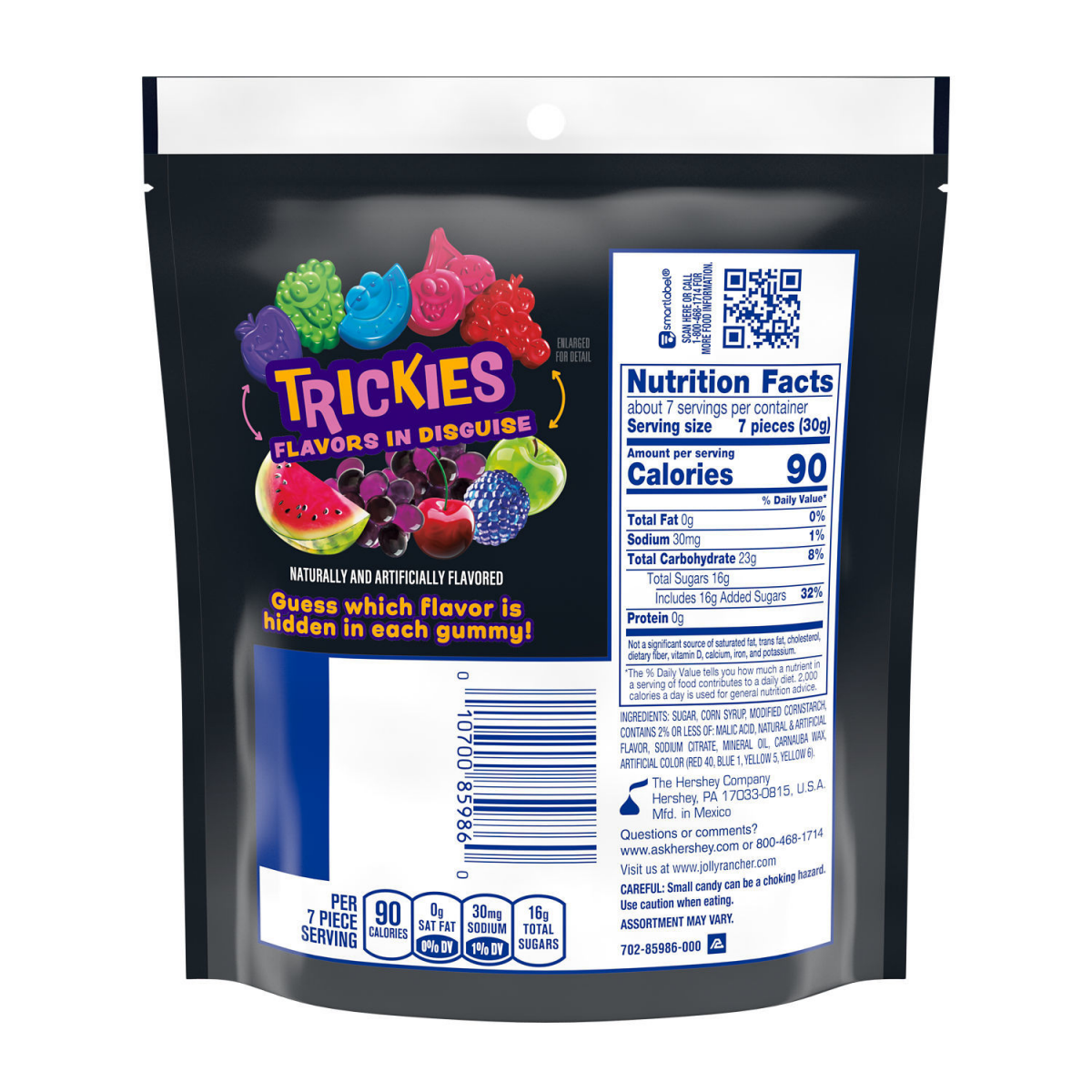 slide 3 of 6, Jolly Rancher Trickies Gummies Assorted Fruit Flavored Halloween Candy Bag - 7.1 Oz, 7.1 oz