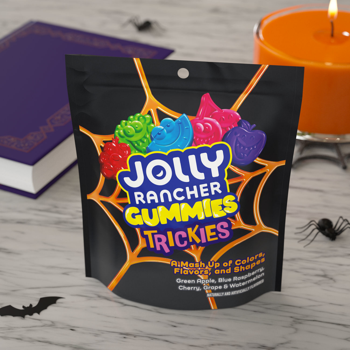 slide 4 of 6, Jolly Rancher Trickies Gummies Assorted Fruit Flavored Halloween Candy Bag - 7.1 Oz, 7.1 oz
