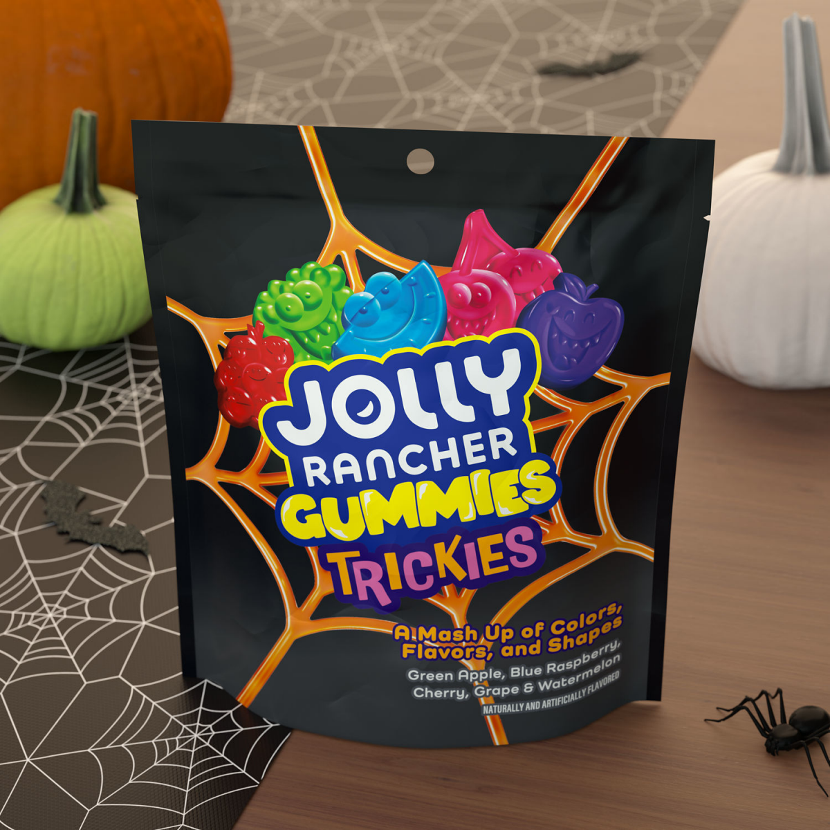 slide 6 of 6, Jolly Rancher Trickies Gummies Assorted Fruit Flavored Halloween Candy Bag - 7.1 Oz, 7.1 oz