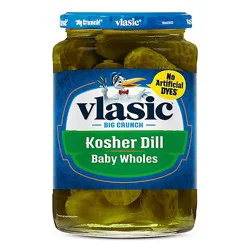 Vlasic Keto Friendly Kosher Dill Baby Whole Pickles - 16 Fl Oz