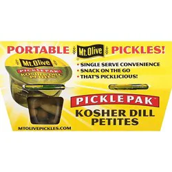Mt. Olive Pickles Petite Kosher Dills Pak - 4-3.7 Fl. Oz.