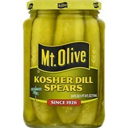 Mt. Olive Pickles Spears Kosher Dill - 24 Fl. Oz.
