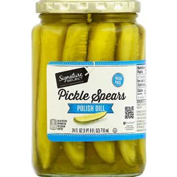 Signature Select Pickle Spears Polish Dill - 24 Fl. Oz.