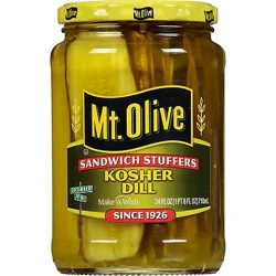 Mt. Olive Pickles Sandwich Stuffers Kosher Dill - 24 Fl. Oz.