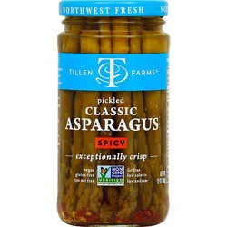Tillen Farms Asparagus Pickled Crispy Hot And Spicy - 12 Oz