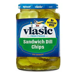 Vlasic Keto Friendly Sandwich Dill Pickle Chips - 24 Fl Oz