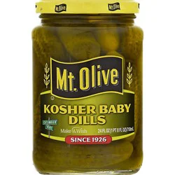 Mt. Olive Pickles Baby Kosher Dills - 24 Fl. Oz.