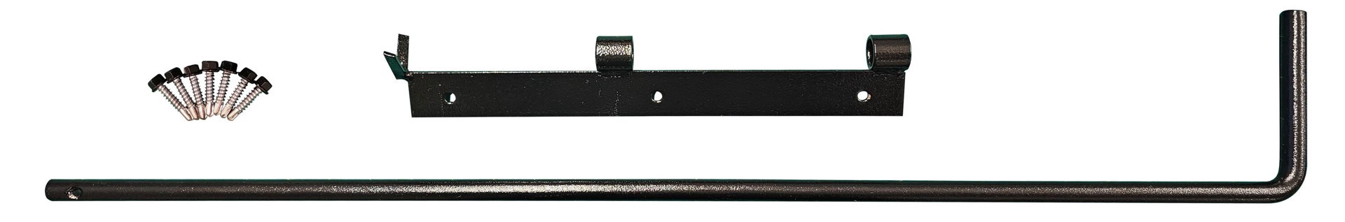 slide 2 of 6, Adjust-A-Gate Double-Drive 5/8-in Black Gate drop rod, 1 ct