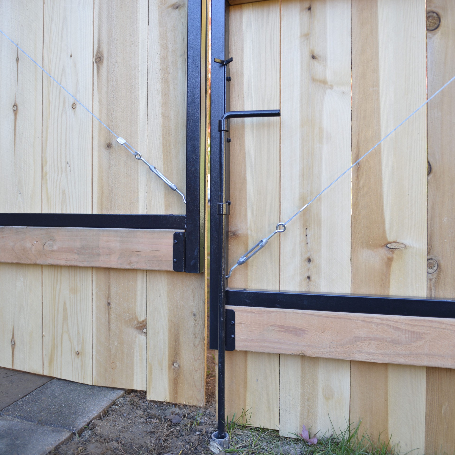 slide 6 of 6, Adjust-A-Gate Double-Drive 5/8-in Black Gate drop rod, 1 ct