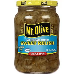 Mt. Olive No Sugar Added Relish Sweet - 16 Fl. Oz.