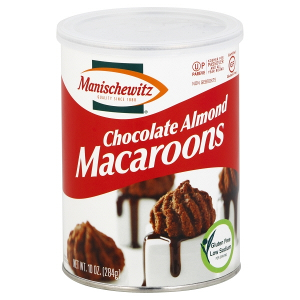 slide 1 of 1, Manischewitz Chocolate Almond Macaroons - Kosher For Passover, 10 oz