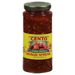 Cento Spread Hoagie Cherry Pepper Diced Hot - 12 Fl. Oz.