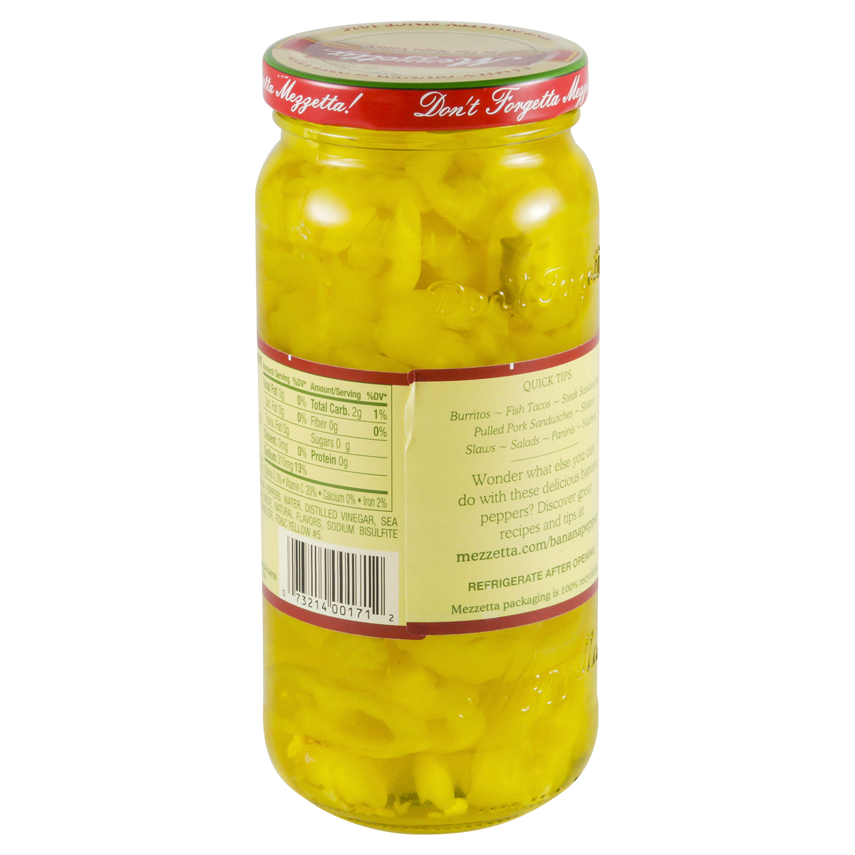 slide 3 of 4, Mezzetta Hot Banana Pepper Rings - 16oz, 