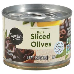Signature Select Olives Sliced Ripe - 2.25 Oz