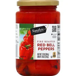 Signature Select Fire Roasted Red Peppers - 12 Oz
