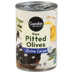 Signature Select Olives Pitted Ripe Extra Large Can - 6 Oz