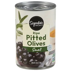 Signature Select Olives Pitted Ripe Small Can - 6 Oz