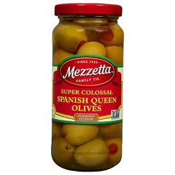 Mezzetta Olives Spanish Queen Super Colossal Pimiento Stuffed - 10 Oz
