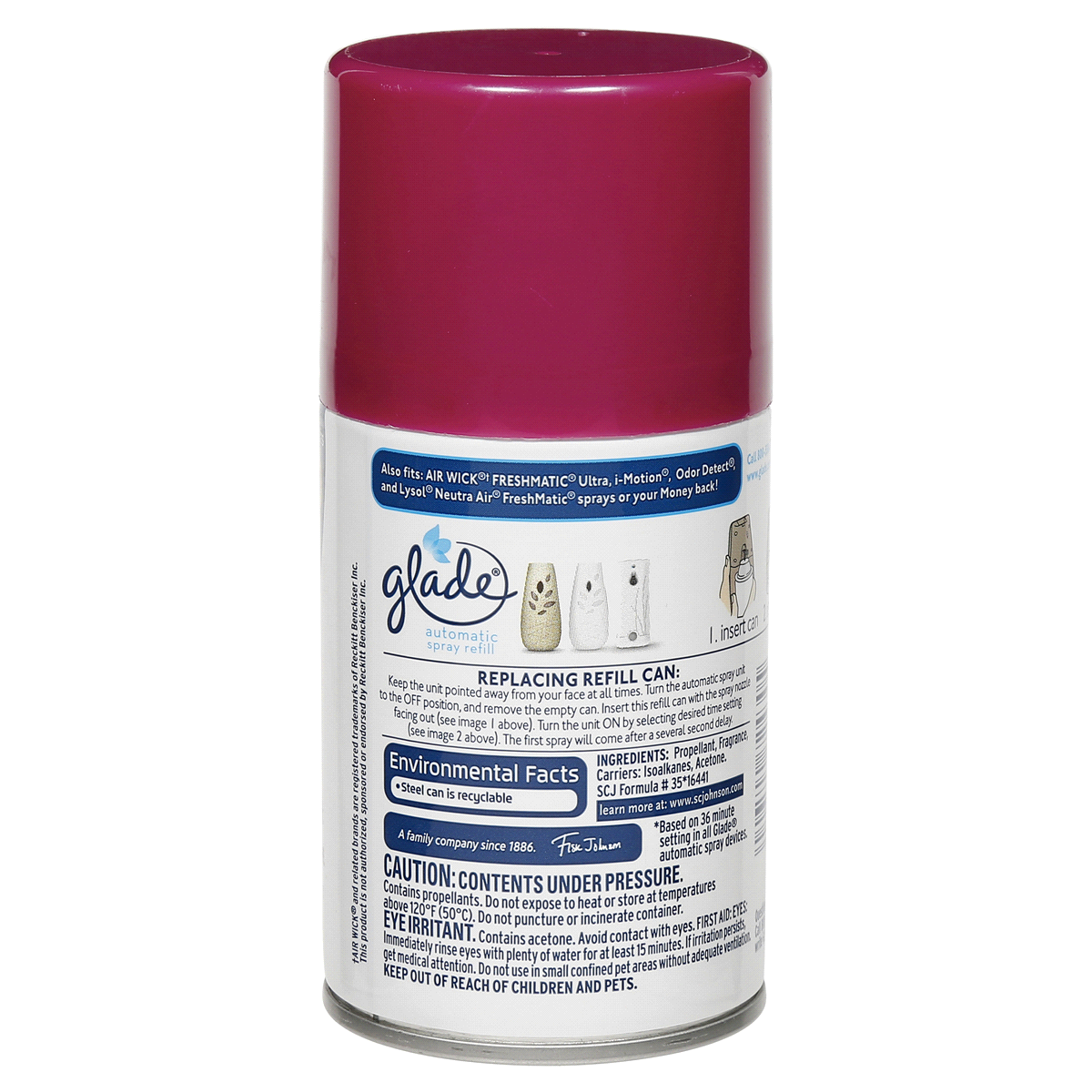 slide 2 of 3, Glade Fresh Berries Automatic Spray Air Freshener Refill, 6.2 oz