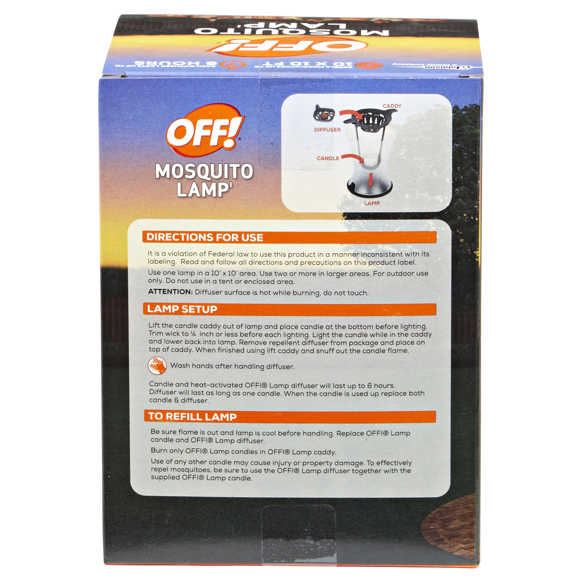 slide 2 of 5, OFF! unscented mosquito lamp 29 ounce, 0.29 oz