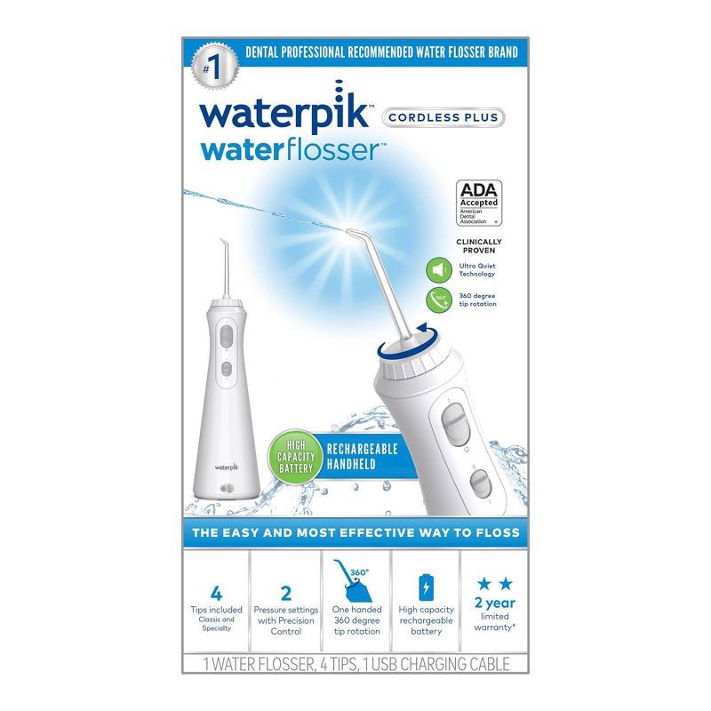 slide 7 of 12, Waterpik Cordlss Plus Water Flossr, 1 ct