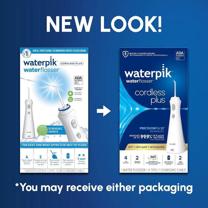 slide 3 of 12, Waterpik Cordlss Plus Water Flossr, 1 ct