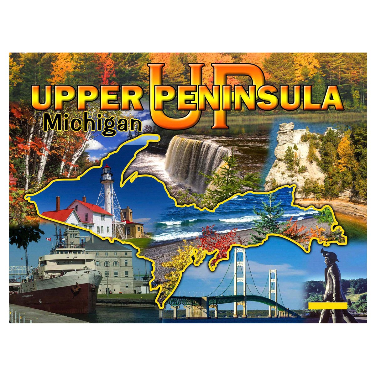 slide 1 of 1, Upper Peninsula Puzzle, 18" x 24", 550 ct