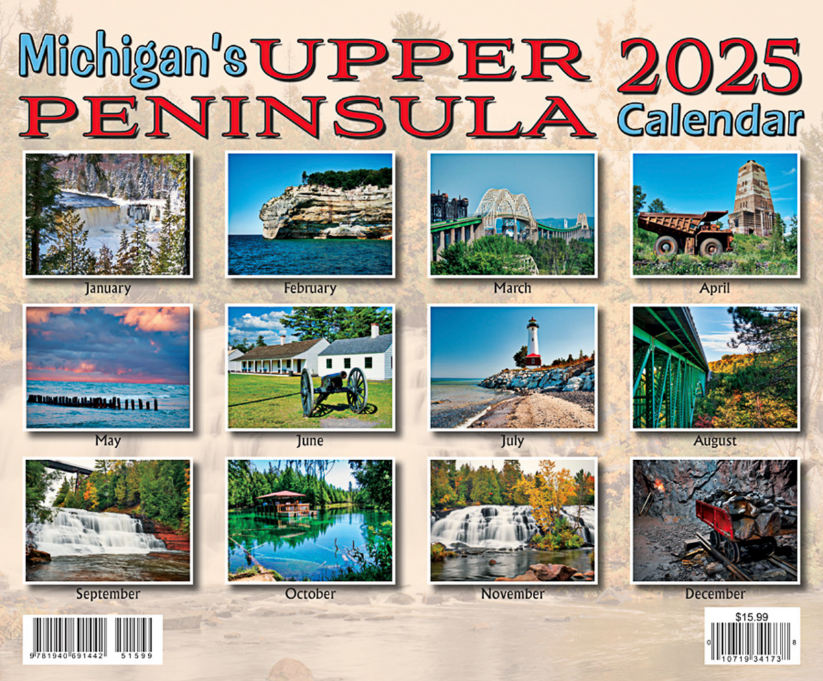slide 2 of 2, 2025 Michigan's Upper Peninsula Calendar, 1 ct