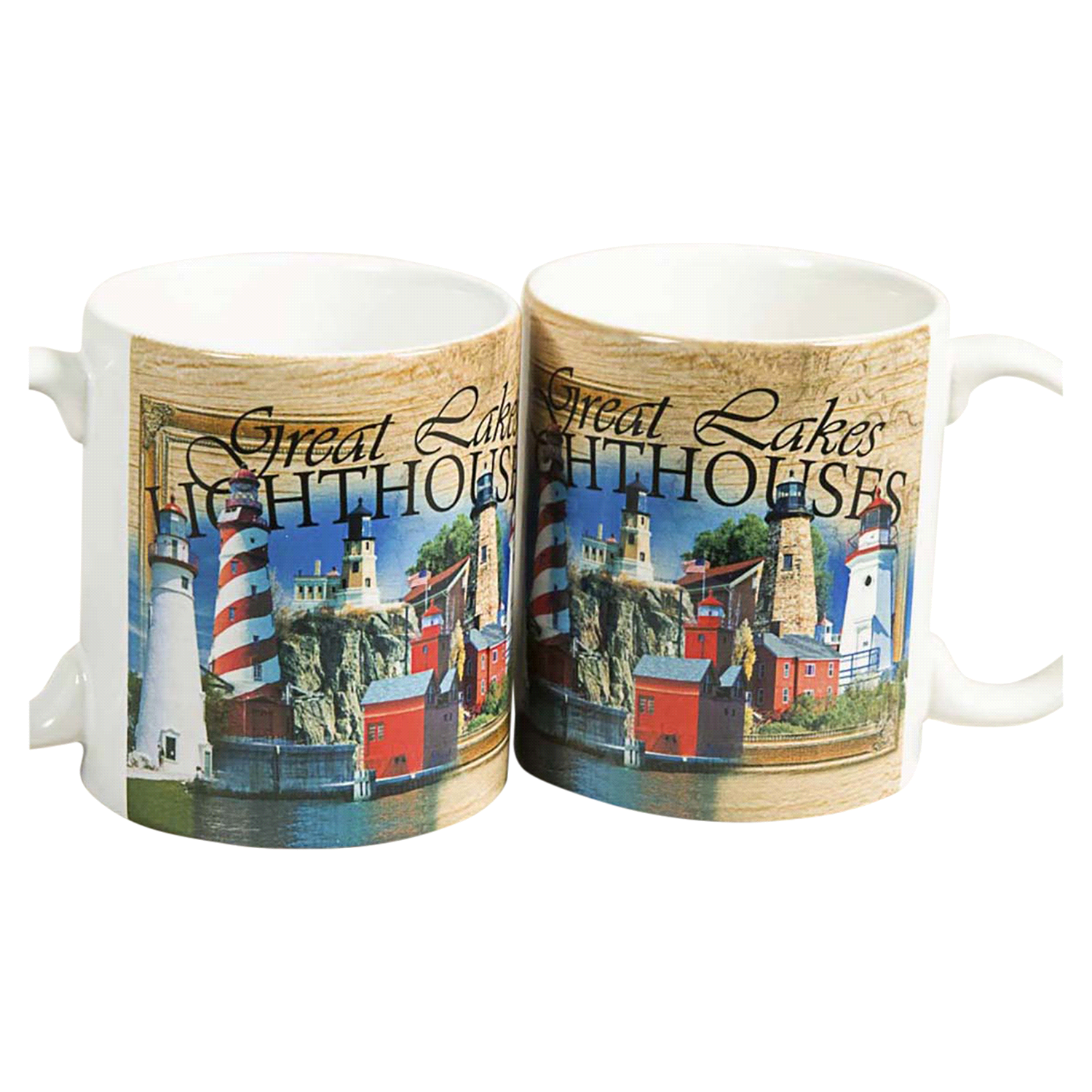 slide 1 of 1, Mug Photo Great Lakes Lighthouse, 1 ct