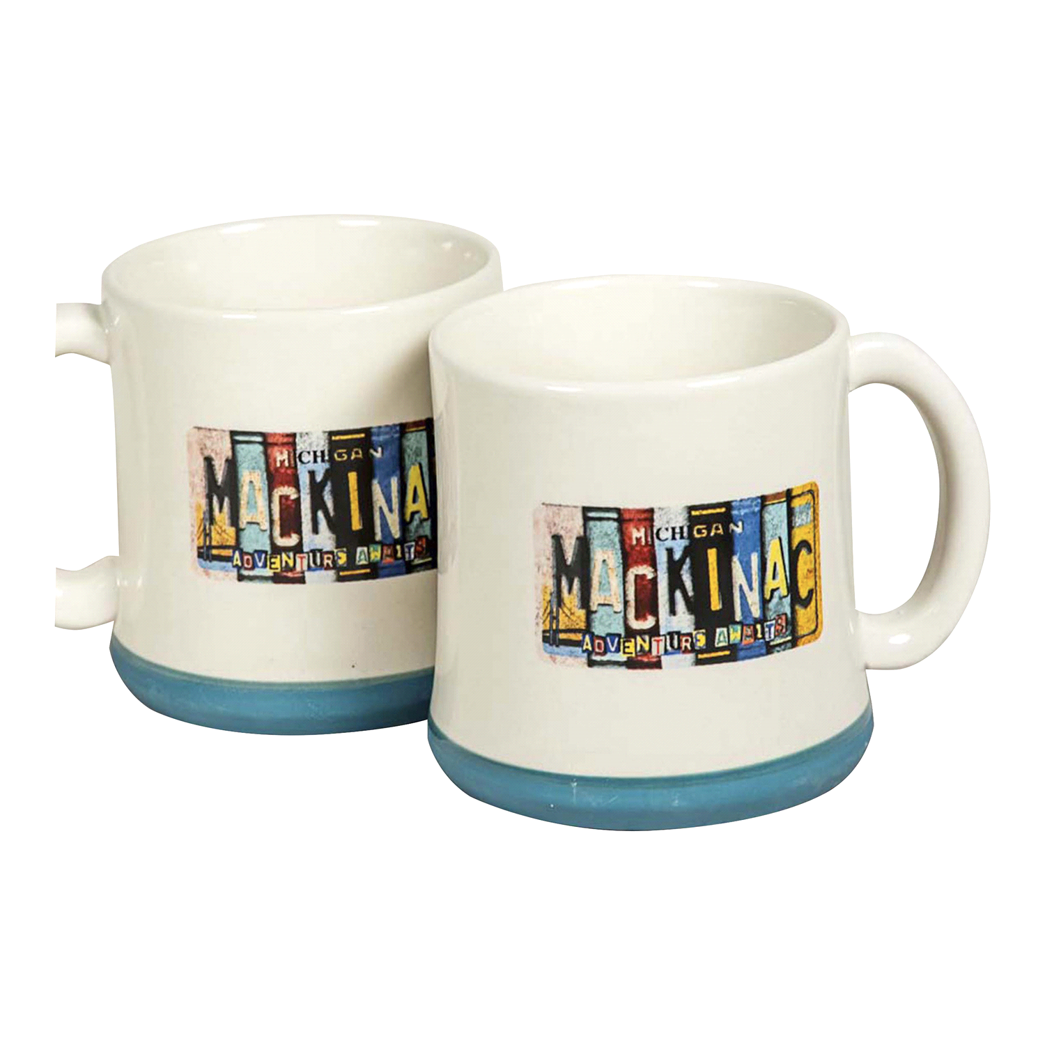 slide 1 of 1, Mug Vintage License Plate Mackinac, 1 ct