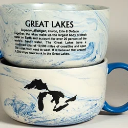 Mug Soup Marble Great Lakes Facts