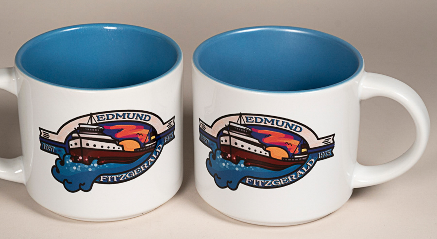slide 1 of 1, Mug Edmund Fitzgerald Sunrise Blue, 1 ct