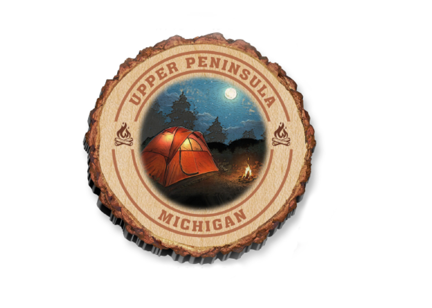 slide 1 of 1, Upper Peninsula Campsite magnet, 1 ct