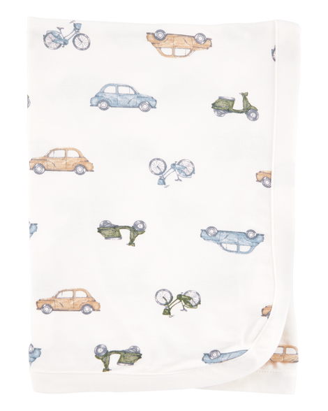 slide 1 of 2, Carter's Baby Cars PurelySoft Blanket Ivory OSZ, 1 ct