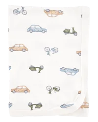 Carter's Baby Cars PurelySoft Blanket Ivory OSZ