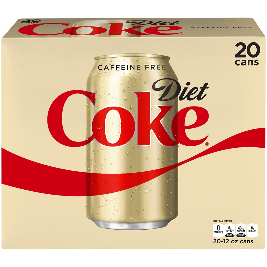 Diet Coke CaffeineFree Diet Soda Soft Drinks 20 ct; 12 fl oz Shipt