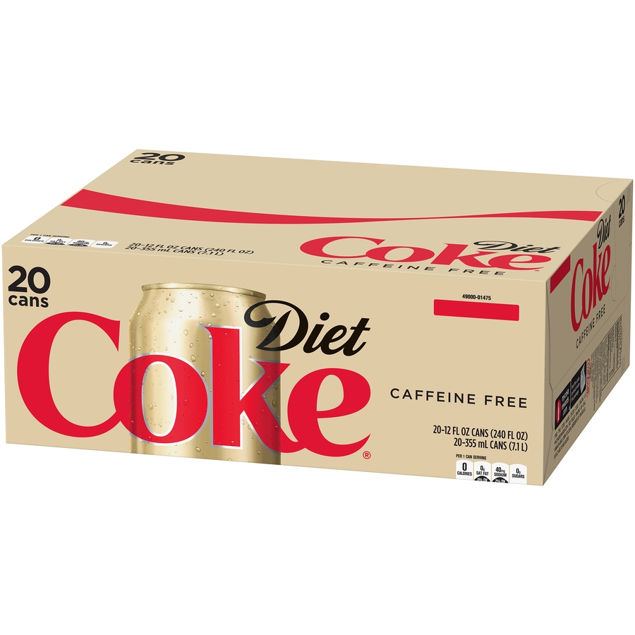 Diet Coke CaffeineFree Diet Soda Soft Drinks 20 ct; 12 fl oz Shipt