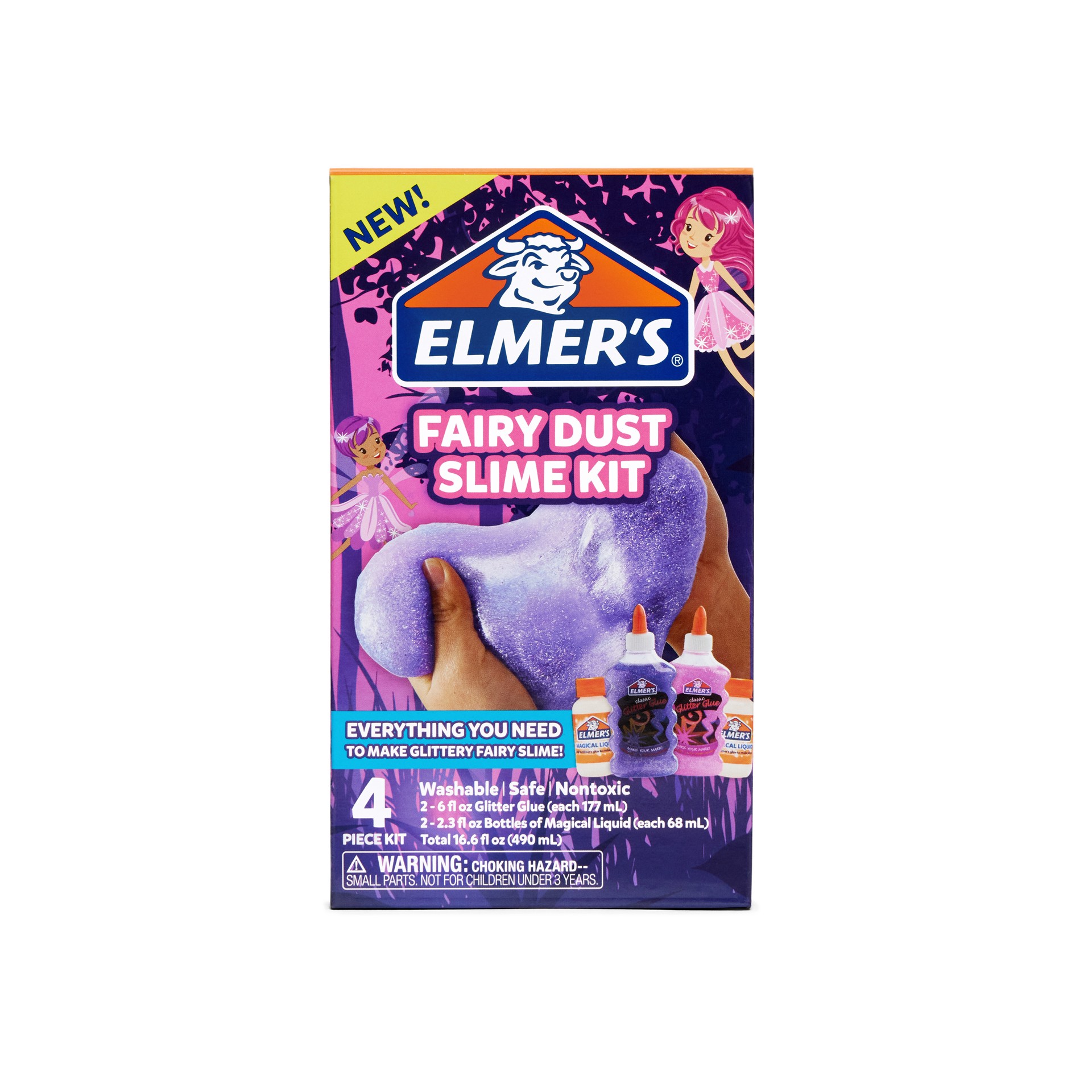 slide 2 of 5, Elmer's Elmers Elmer's Fairy Dust Slime Kit with Glue & Activator Solution, 4 ct