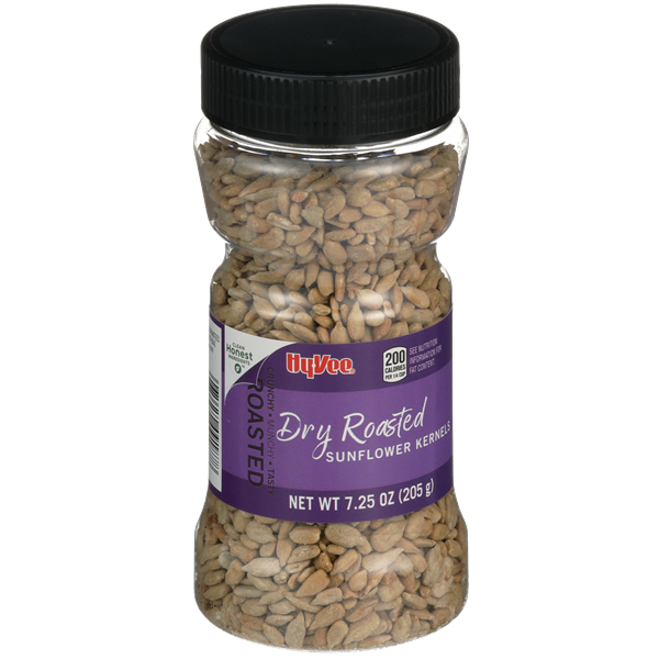 slide 1 of 1, Hy-Vee Dry Roasted Sunflower Kernels - 7.25 oz, 7.25 oz
