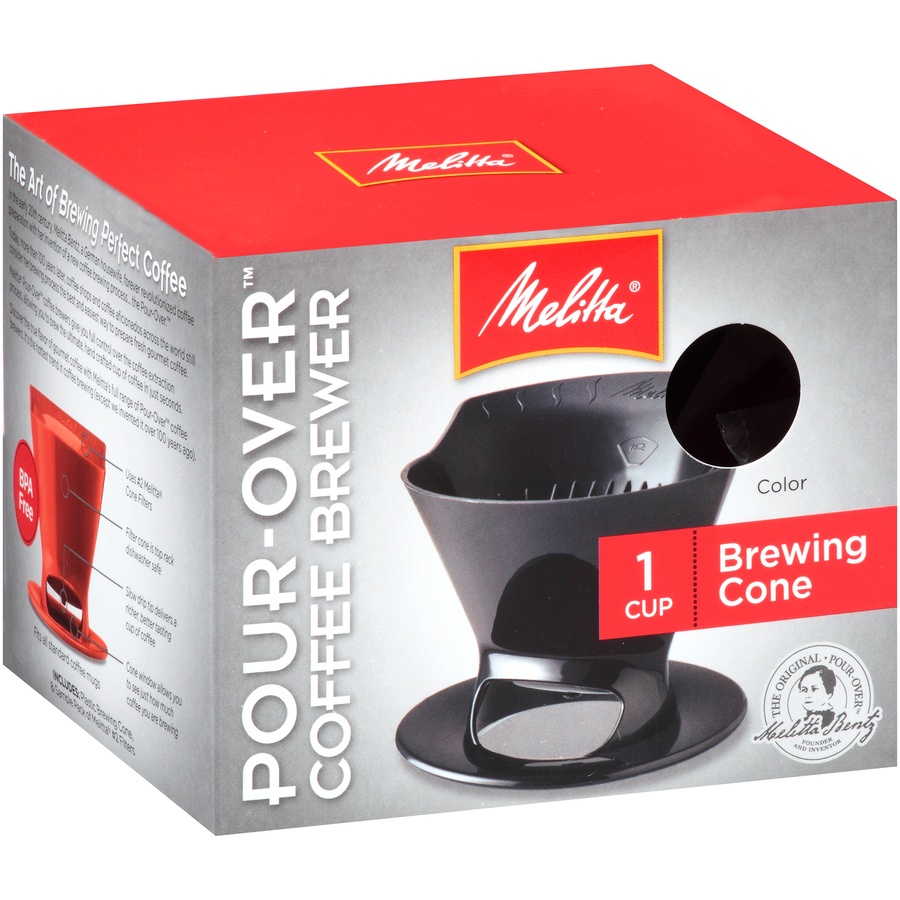 slide 2 of 6, Melitta Pour-Over Black Coffee Brewer 1 ea, 1 ea