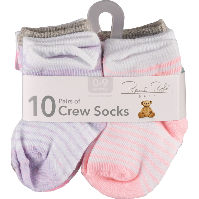 slide 1 of 1, RENE ROFE Rr Socks Boy 10Pk, 1 ct