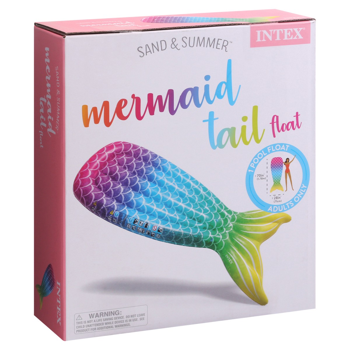 slide 2 of 9, Intex Mermaid Tail Float 1 ea, 1 ct