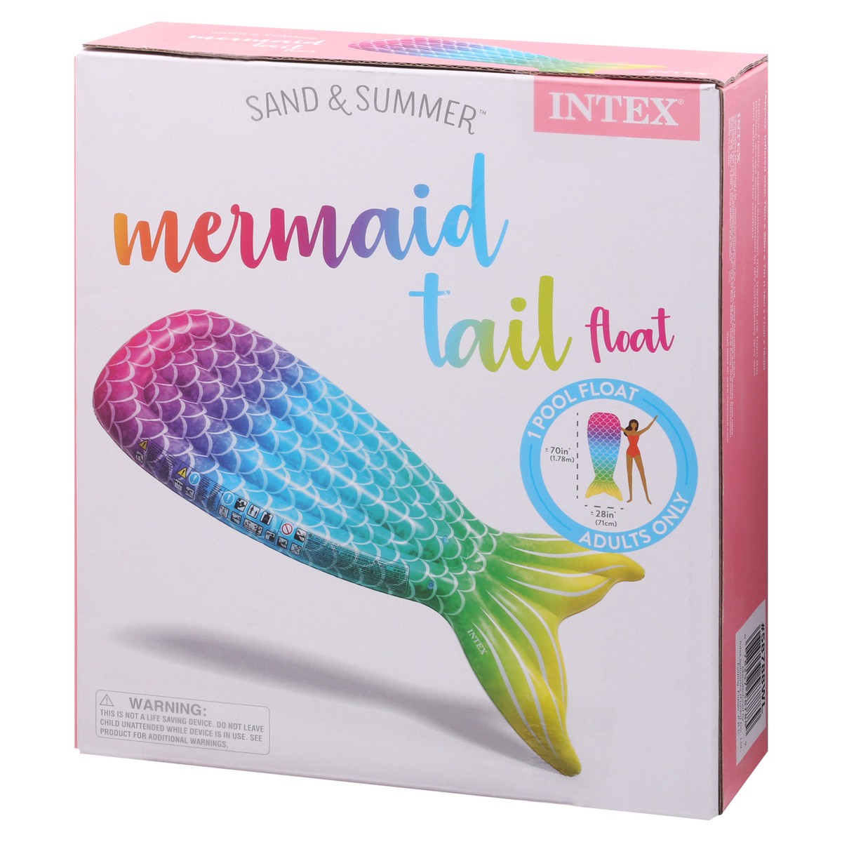 slide 3 of 9, Intex Mermaid Tail Float 1 ea, 1 ct